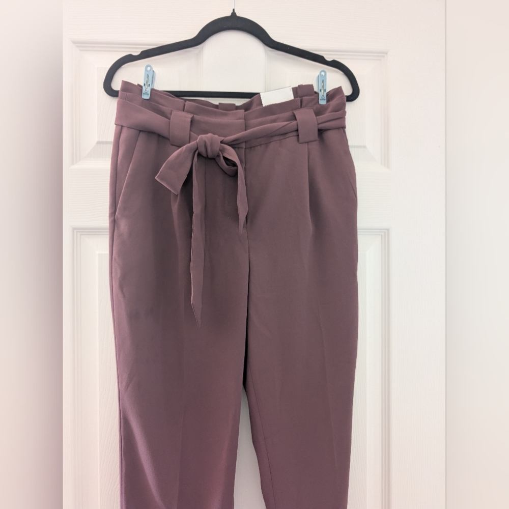 Express High-rise Paper Bag Ankle Pant